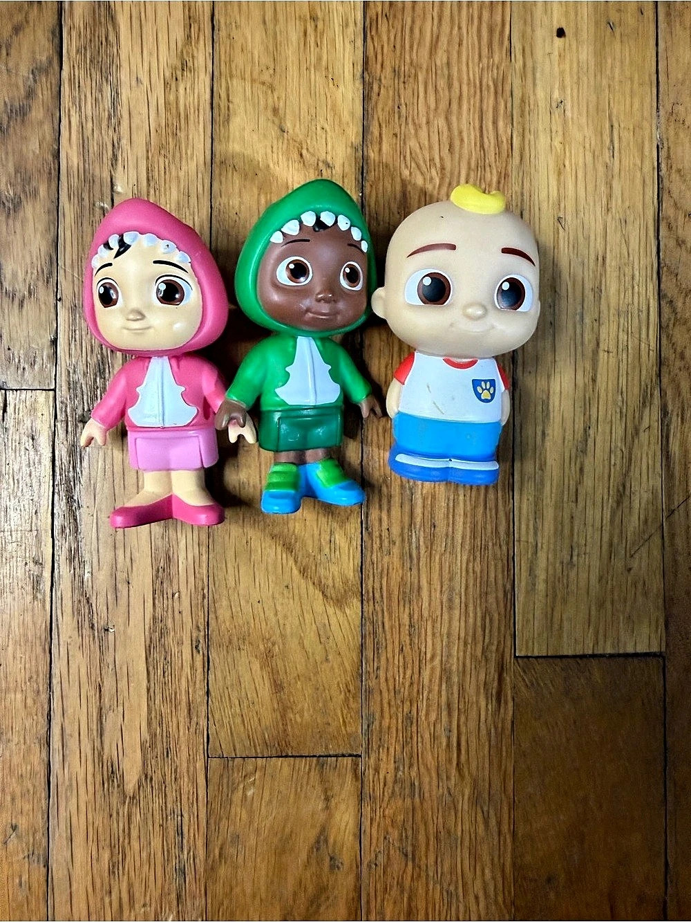 Set of 3 cocomelon Figures-JJ, Cece Shark, and Cody Shark